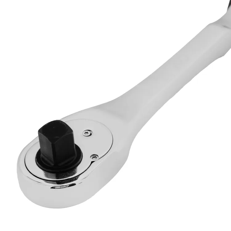 Ключ-трещотка 1/2" Gross 14055, CrV, 90 зубьев, усиленный, хром купить в Сургуте