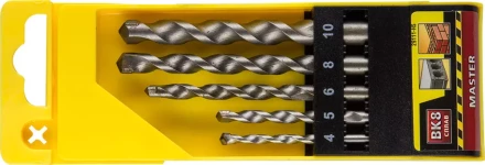 Набор STAYER Сверла &quot;MASTER&quot; по бетону, 4; 5; 6; 8;10мм, 5шт 29111-H5 купить в Сургуте