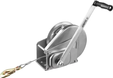 Лебедка ручная барабанная ЗУБР &quot;ПРОФЕССИОНАЛ&quot;, подъемная, тросовая, 0,9т, 8м 43117-0.9 купить в Сургуте
