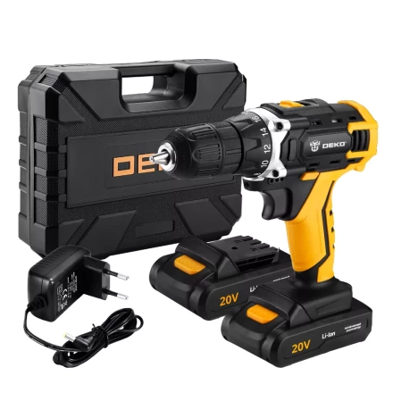 Дрель аккумуляторная DEKO DKCD20FU-Li SET3, 063-4172 купить в Сургуте
