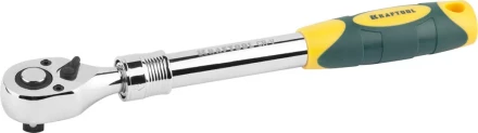 Трещотка для торцовых головок KRAFTOOL &quot;PRO&quot;, телескопическая, Сr-V сталь, 72 зубца, 1/2&quot; 27798-1/2 купить в Сургуте