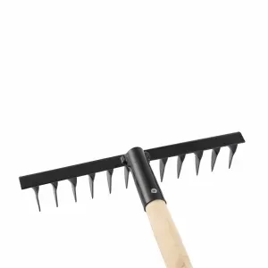 Грабли 12-зубые,320мм,с черенком,витые СИБРТЕХ 61744 купить в Сургуте