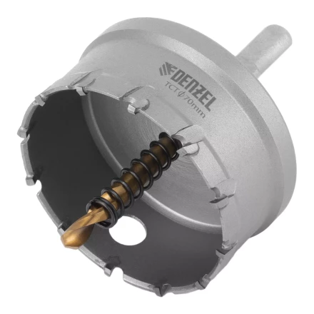 Коронка по металлу твердосплавная, 70 мм Denzel 724020 купить в Сургуте