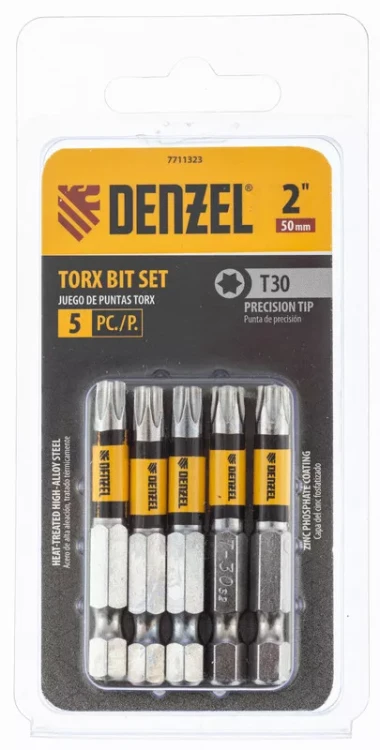 Бита T30x50, 5 шт. Denzel 7711323 купить в Сургуте