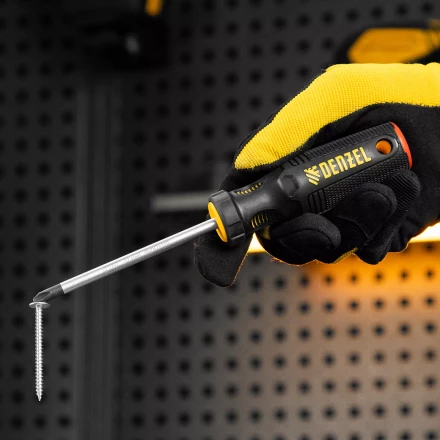 Отвертка, PH2х100 мм, S2, 3к рукоятка Denzel 121787 купить в Сургуте