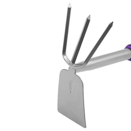 Мотыжка комбинированная 3-зубая Palisad, 85 х 190 х 275 мм, стальная, обрез. рукоятка, 630088 купить в Сургуте