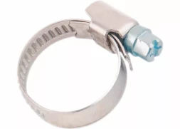 Хомуты нержав. сталь,  стандартное болтовое крепление 50-70мм, 50шт/уп,ширина 9мм  ШУРУПЬ 45662