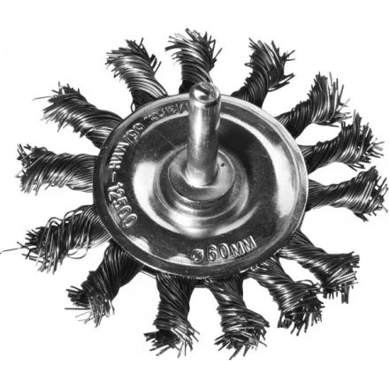 DEXX. Щетка дисковая для дрели, жгутированная стальная проволока 0,5мм, 75мм 35108-075 купить в Сургуте