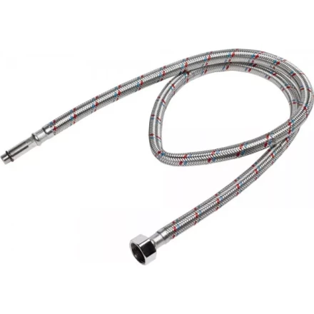 Подводка гибкая STAYER для воды, к смесителям, оплетка из нержавеющей стали, удлиненная, г/ш 1/2&quot;-1м 51017-100 купить в Сургуте