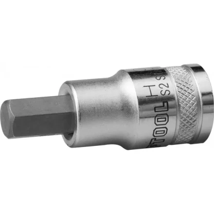 Торцовая бита-головка KRAFTOOL &quot;INDUSTRIE QUALITAT&quot;, материал S2, HEX, сатинированная, 1/2&quot;, H10 27908-10_z01 купить в Сургуте