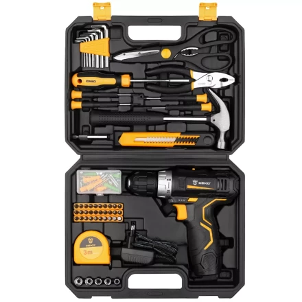 Дрель аккумуляторная в наборе DEKO GCD12DU3 104 tools + case, 063-4095 купить в Сургуте