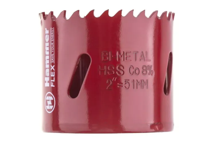 Коронка биметаллическая HAMMER Ф51х38мм 5/8" BiMETALL (224-010) купить в Сургуте