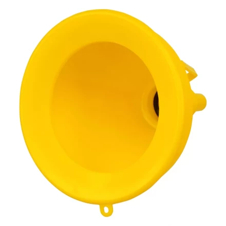 Воронка пластиковая 135 мм с металлическим ситом, гибким наконечником и непроливайкой Denzel 537210 купить в Сургуте