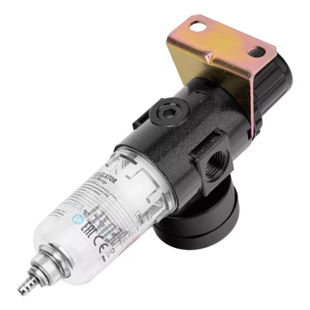 Фильтр-регулятор Denzel FR1500, 10 бар, 1500 л/мин, 1/4", 57459 купить в Сургуте