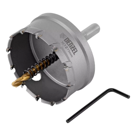 Коронка по металлу твердосплавная, 73 мм Denzel 724021 купить в Сургуте