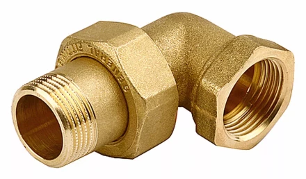 Соединитель GENERAL FITTINGS угловой с накидной гайкой, латунь, г/ш, 3/4&quot; 51035-G/S-3/4 купить в Сургуте