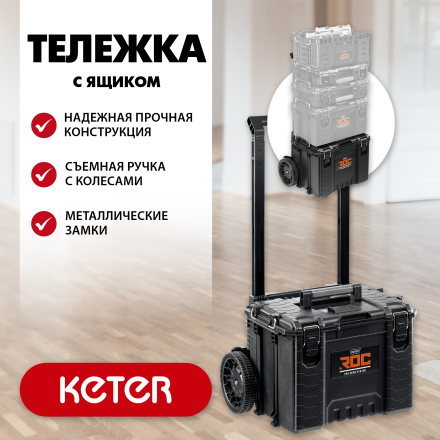 Тележка на колесах "GEAR CART", 22", KETER 38370 купить в Сургуте