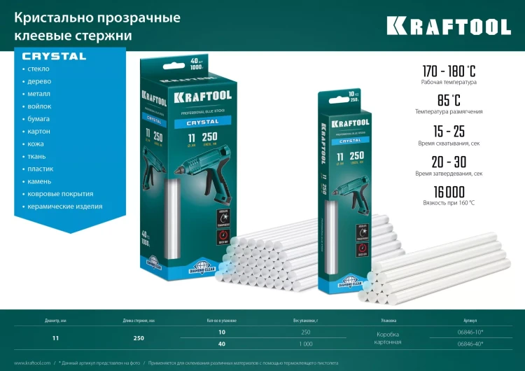Стержни клеевые 06846-10 купить в Сургуте