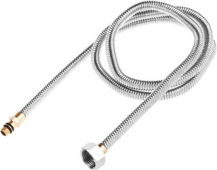 Подводка ЗУБР &quot;ЭКСПЕРТ&quot; сильфонная из нержавеющей стали, для смесителя, укороченная, г/ш (гайка-штуцер), 1/2&quot;, 1,2м 51012-120 купить в Сургуте