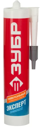 Герметик силиконовый ЗУБР &quot;ЭКСПЕРТ&quot; прозрачный, универсальный, 280мл 41233-2 купить в Сургуте