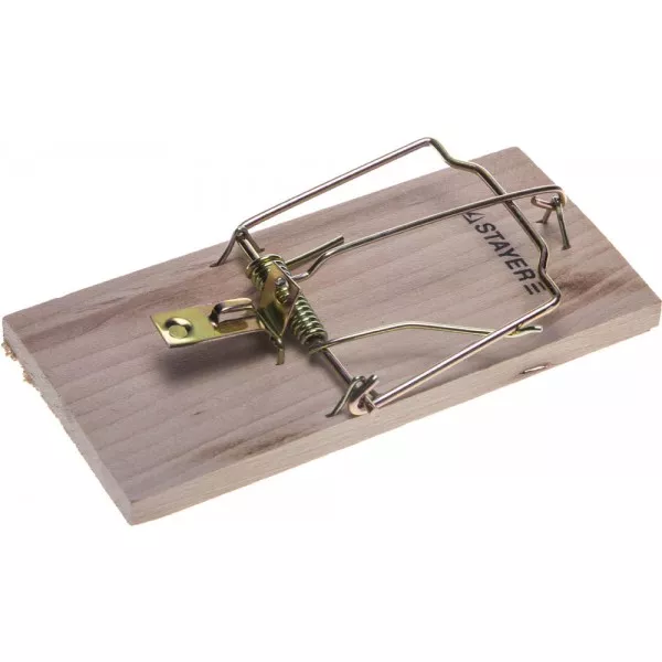 Мышеловка STAYER "STANDARD", деревянное основание, средняя 40501-M купить в Сургуте
