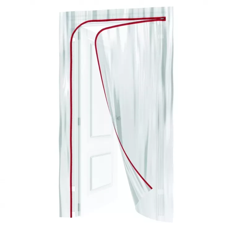 Пленочная дверь на молнии типа L 220x120cm с малярной лентой 2,5смх10м Matrix 88758 купить в Сургуте