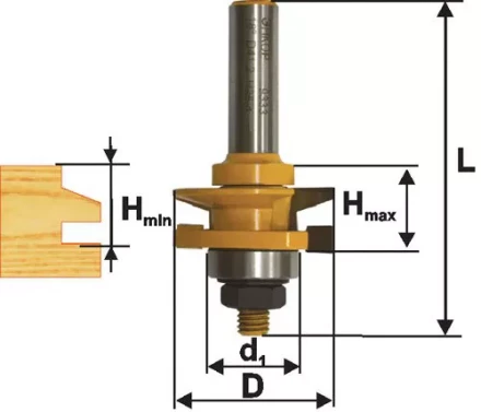 Фреза комбинированная рамочная ф41х24мм хв. 12мм 46525 купить в Сургуте