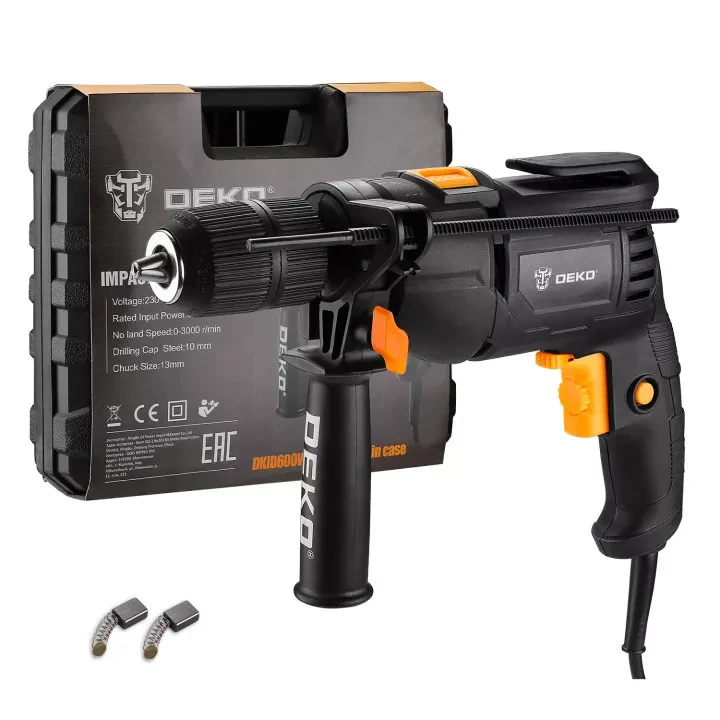 Дрель ударная DEKO DKID600W, 063-4163, в кейсе купить в Сургуте