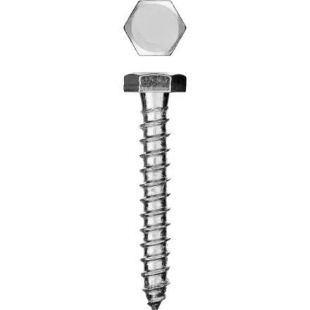 Шурупы ЗУБР &quot;МАСТЕР&quot; с шестигранной головкой, оцинкованные, 6x50мм, 4шт 300456-06-050 купить в Сургуте