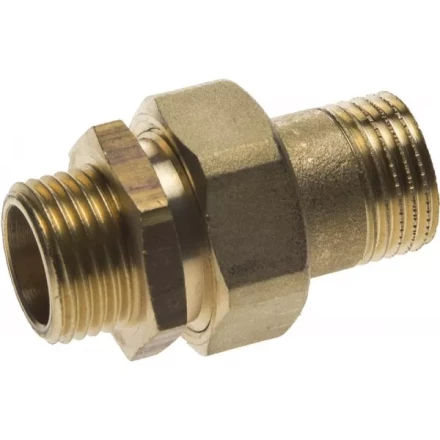 Соединитель GENERAL FITTINGS прямой с накидной гайкой, латунь, ш/ш, 1/2&quot; 51037-S/S-1/2 купить в Сургуте