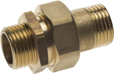 Соединитель GENERAL FITTINGS прямой с накидной гайкой, латунь, ш/ш, 1/2&quot; 51037-S/S-1/2 купить в Сургуте