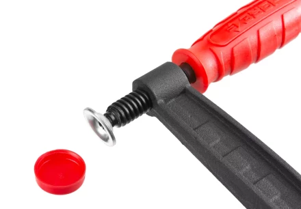 Струбцина ЗУБР &quot;МАСТЕР&quot;, тип &quot;F&quot;, пластмассовая ручка, стальная закаленная рейка, 80х300мм 32150-080-300 купить в Сургуте