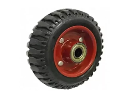 Колесо литое резиновое 200 мм PF200 с протектором и кронштейном 1031463 купить в Сургуте