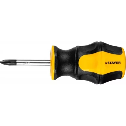 Отвертка STAYER &quot;MASTER&quot; &quot;HERCULES&quot;, Сr-V, противоскользящая рукоятка, PH1x38мм 25052-38-1_z02 купить в Сургуте
