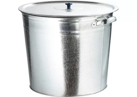 Бак для воды Россия оцинкованный с крышкой (крышка с ручкой) 32л, без крана 67549 купить в Сургуте