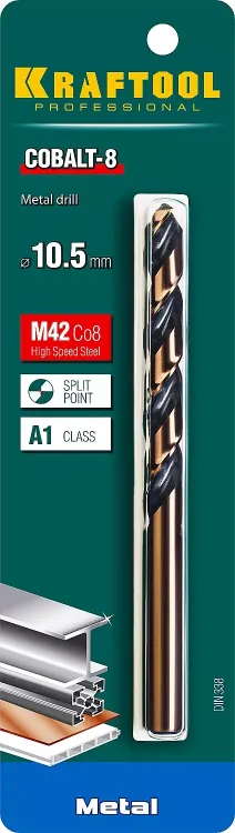 Сверло по металлу HSS-Co 29656-10.5 купить в Сургуте
