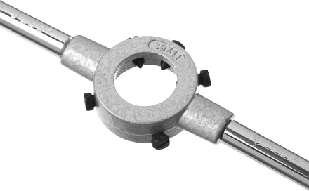 Плашкодержатель, ЗУБР Мастер 28141-30, с центровочными и прижимными винтами, 30х11мм для М10, L - 275мм 28141-30_z01 купить в Сургуте