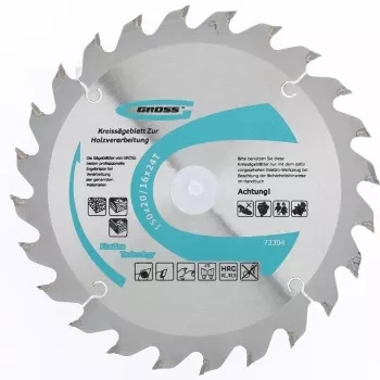 Пильный диск по дереву 160 x 20/16 x 24Т GROSS 73307 купить в Сургуте