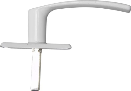 Ручка оконная поворотная &quot;РО1&quot;, покрытие полимерное цвет белый 37720 купить в Сургуте