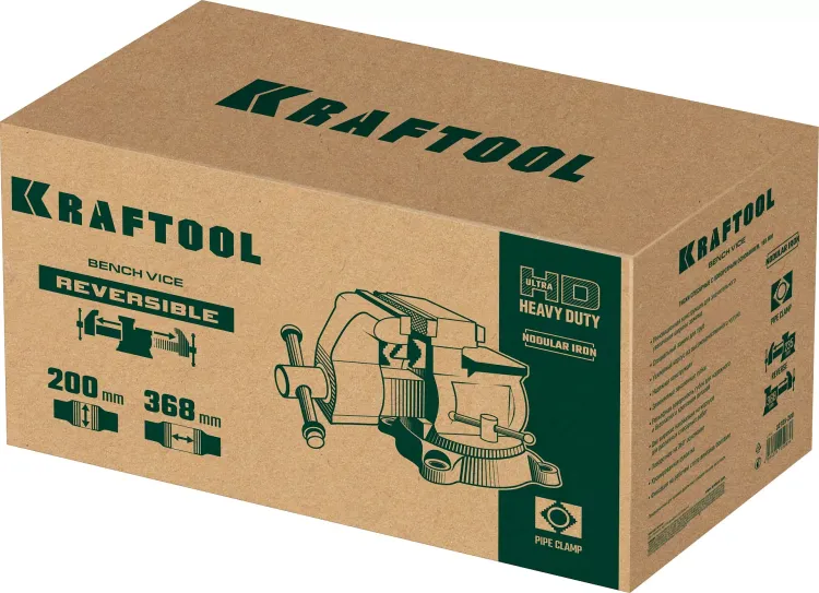 Тиски KRAFTOOL Reversible слесарные 32705-200 купить в Сургуте