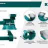 Тиски KRAFTOOL Reversible слесарные 32705-200 купить в Сургуте