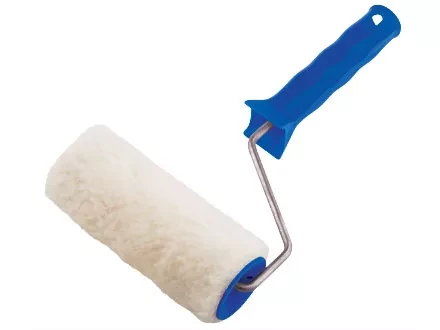 Валик из натурального меха с ручкой 100 мм ворс 12 мм D - 48 мм  СИБРТЕХ 80121 купить в Сургуте