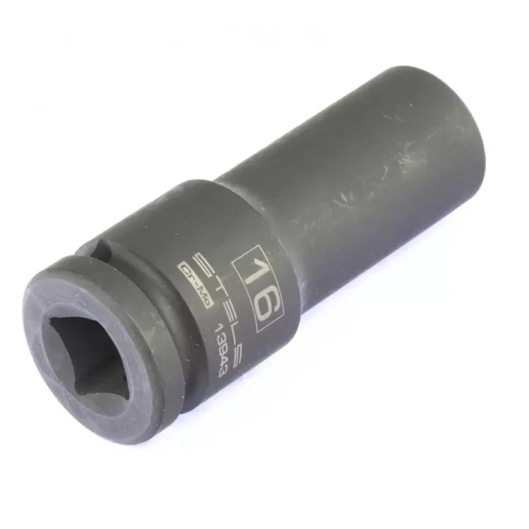 Головка ударная удлиненная шестигранная 16 мм 1/2" CrMo Stels 13943 купить в Сургуте