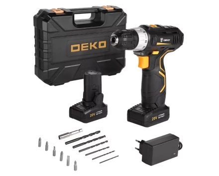 Дрель аккумуляторная в наборе DEKO GCD20DU3 SET3, 063-4142 купить в Сургуте