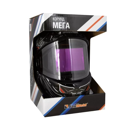 Маска сварщика Корунд МЕГА чёрная ф-р MEGA внеш. регулировка в коробке купить в Сургуте
