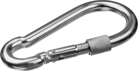 ЗУБР DIN 5299D, 4 мм, 1 шт, карабин с предохранительной гайкой (304556-04) купить в Сургуте