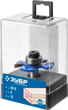 ЗУБР 50.8 x 4 мм, хвостовик 12 мм, фреза горизонтально-пазовая, Профессионал (28757-50.8-4-12) купить в Сургуте