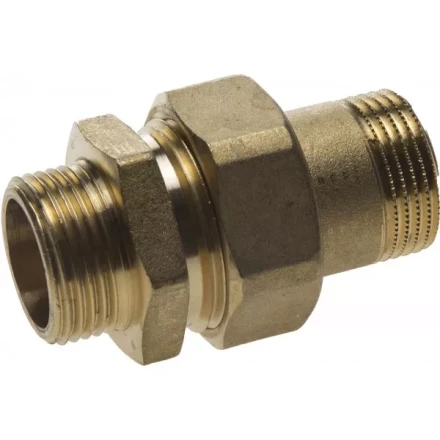 Соединитель GENERAL FITTINGS прямой с накидной гайкой, латунь, ш/ш, 3/4&quot; 51037-S/S-3/4 купить в Сургуте