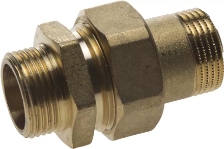 Соединитель GENERAL FITTINGS прямой с накидной гайкой, латунь, ш/ш, 3/4&quot; 51037-S/S-3/4 купить в Сургуте