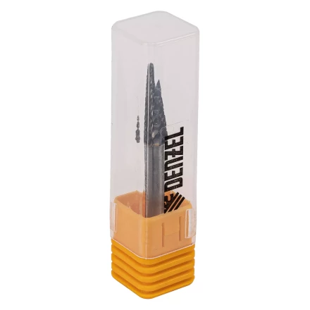 Борфреза по металлу твердосплавная Denzel, коническая закругленная, тип-L, 8 мм, 72067 купить в Сургуте